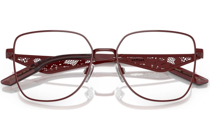 Brillen Dolce & Gabbana DG1358 1319 Cat Eye Rood