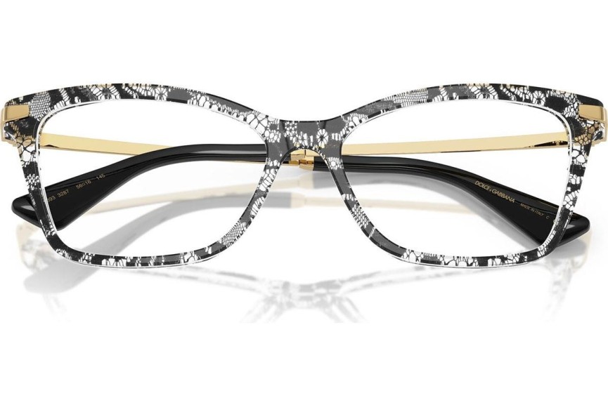 Briller Dolce & Gabbana DG3393 3287 Cat Eye Sort