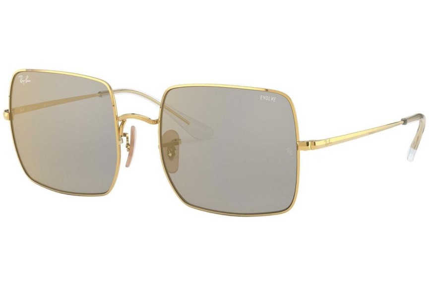 Okulary przeciwsłoneczne Ray-Ban Square RB1971 001/B3 Kwadratowe Złote