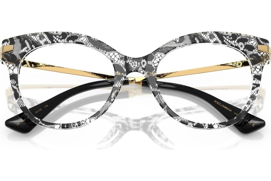 Brillen Dolce & Gabbana DG3392 3287 Cat Eye Zwart