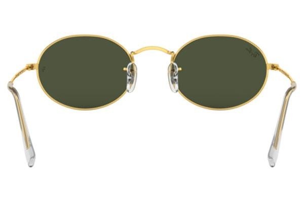 Okulary przeciwsłoneczne Ray-Ban Oval RB3547 919631 Tiny Złote