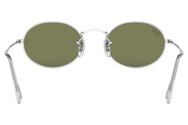 Okulary przeciwsłoneczne Ray-Ban Oval RB3547 91984E Tiny Srebrne