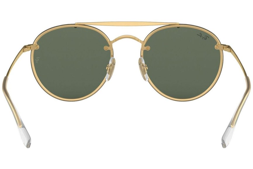 Napszemüvegek Ray-Ban Blaze Round Double Bridge Blaze Collection RB3614N 914071 Kerek Arany