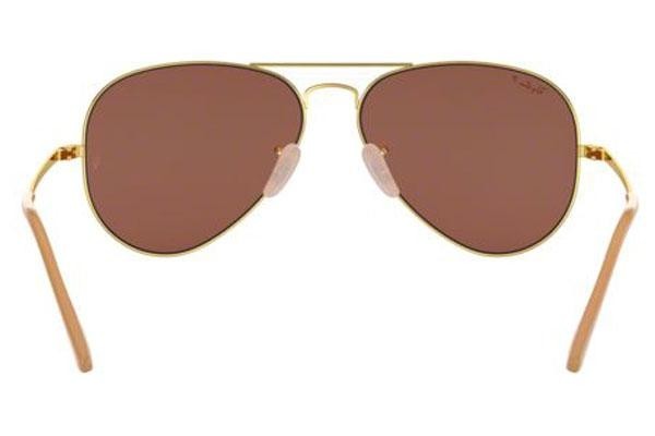Okulary przeciwsłoneczne Ray-Ban Aviator Metal II RB3689 9064AF Polarized Pilotki (Aviator) Złote