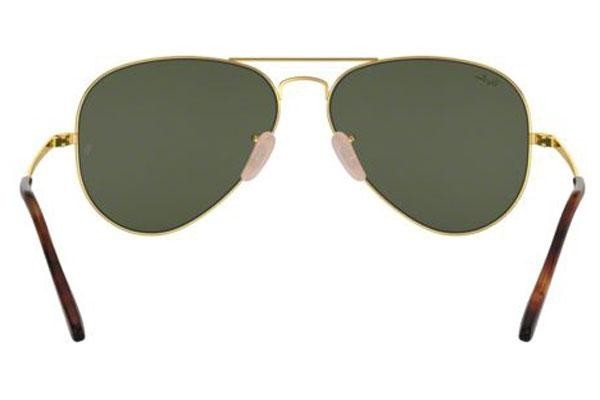 Okulary przeciwsłoneczne Ray-Ban Aviator Metal II RB3689 914731 Pilotki (Aviator) Złote