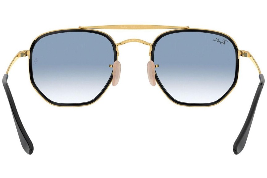 Okulary przeciwsłoneczne Ray-Ban The Marshal II RB3648M 91673F Kwadratowe Złote