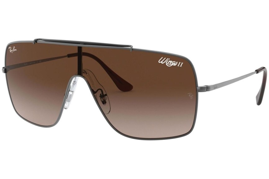 Okulary przeciwsłoneczne Ray-Ban Wings II RB3697 004/13 Pojedyncze | Shield Szare