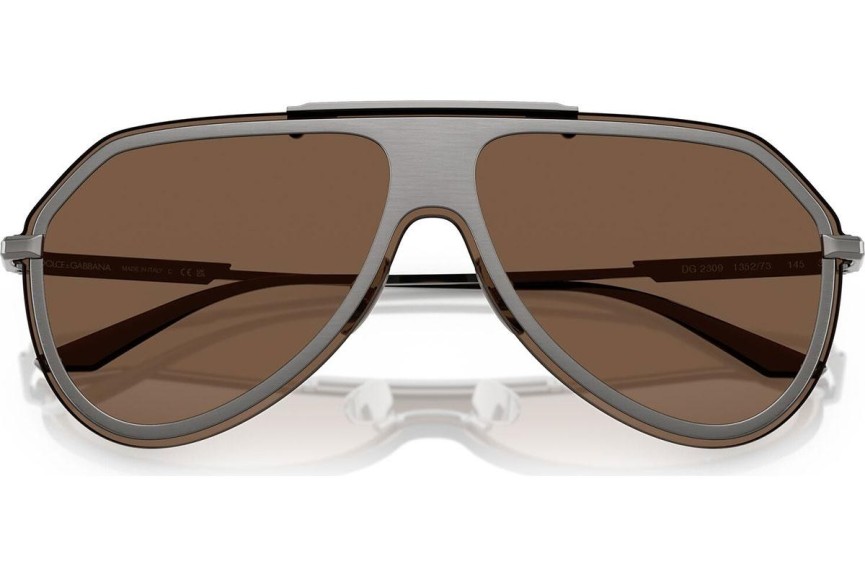Okulary przeciwsłoneczne Dolce & Gabbana DG2309 135273 Pilotki (Aviator) Brązowe