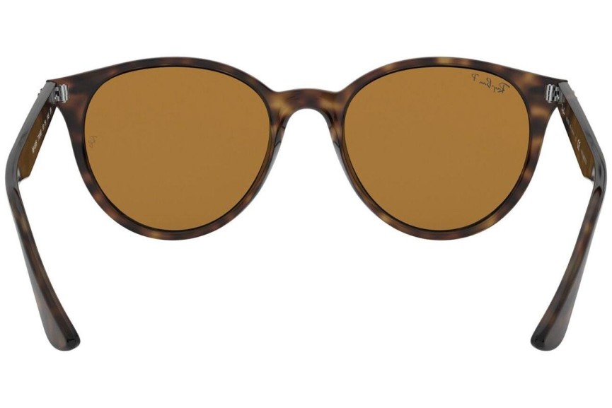 Zonnebril Ray-Ban RB4305 710/83 Polarized Ronde Havana