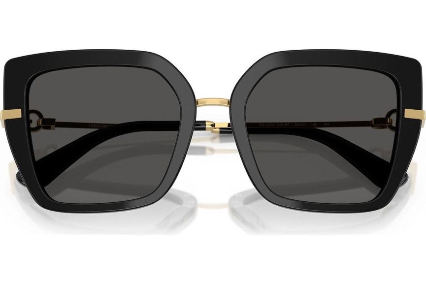 Okulary przeciwsłoneczne Dolce & Gabbana DG4474 501/87 Kwadratowe Czarne