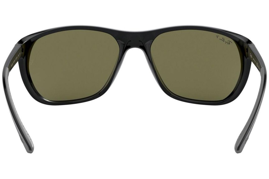 Okulary przeciwsłoneczne Ray-Ban RB4307 601/9A Polarized Kwadratowe Czarne