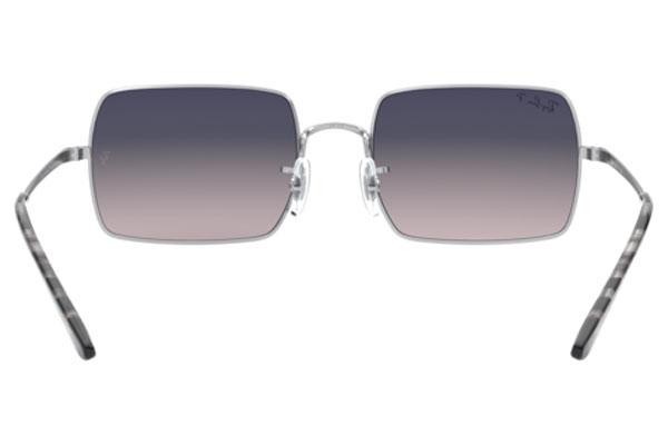 Okulary przeciwsłoneczne Ray-Ban Rectangle RB1969 914978 Polarized Kwadratowe Srebrne