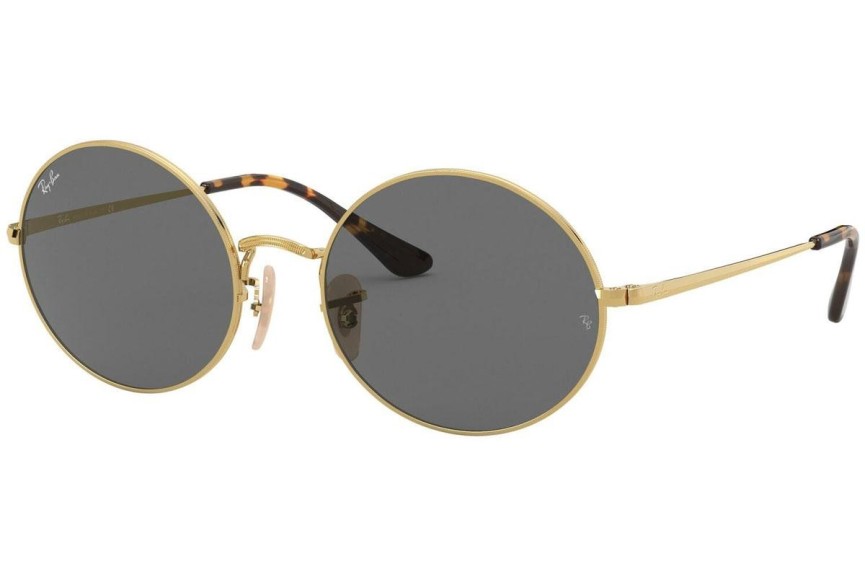 Okulary przeciwsłoneczne Ray-Ban Oval RB1970 9150B1 Okrągłe Złote