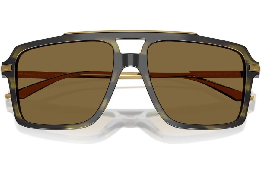Okulary przeciwsłoneczne Dolce & Gabbana DG4477 3447S7 Kwadratowe Zielone