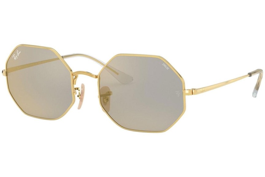 Okulary przeciwsłoneczne Ray-Ban Octagon RB1972 001/B3 Nieregularny Złote