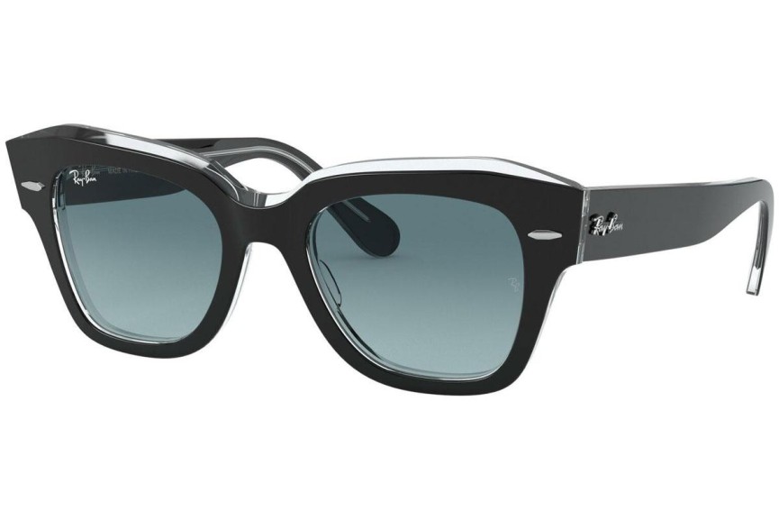 Okulary przeciwsłoneczne Ray-Ban State Street RB2186 12943M Kwadratowe Czarne