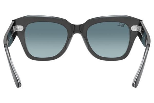 Okulary przeciwsłoneczne Ray-Ban State Street RB2186 12943M Kwadratowe Czarne