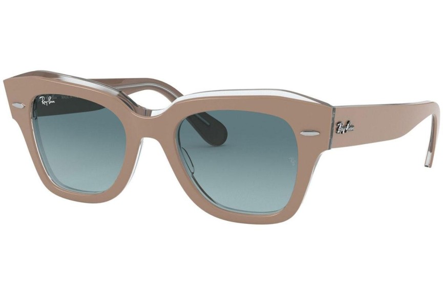 Okulary przeciwsłoneczne Ray-Ban State Street RB2186 12973M Kwadratowe Beżowe