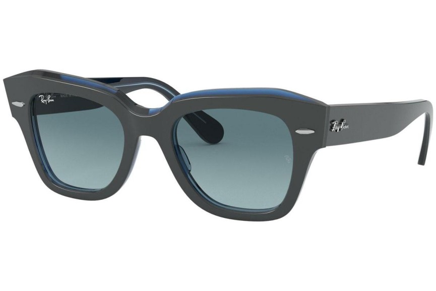 Okulary przeciwsłoneczne Ray-Ban State Street RB2186 12983M Kwadratowe Szare