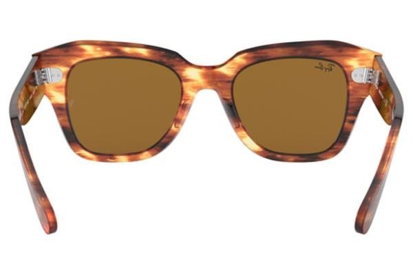 Okulary przeciwsłoneczne Ray-Ban State Street RB2186 954/33 Kwadratowe Havana