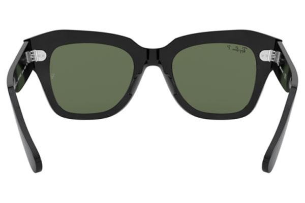 Aurinkolasit Ray-Ban State Street RB2186 901/58 Polarized Kulmikkaat Musta