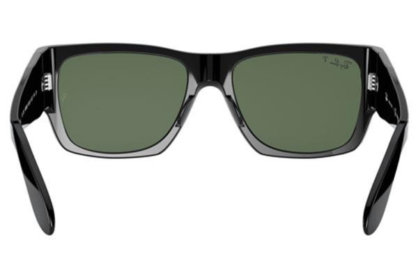Okulary przeciwsłoneczne Ray-Ban Wayfarer Nomad RB2187 901/58 Polarized Kwadratowe Czarne