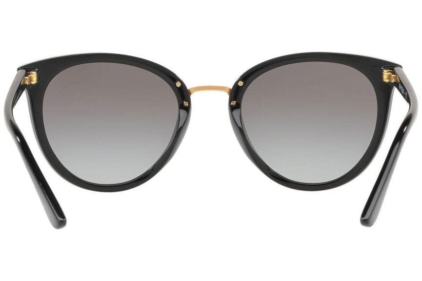 Okulary przeciwsłoneczne Vogue Eyewear Metallic Beat Collection VO5230S W44/11 Kocie oczy Czarne