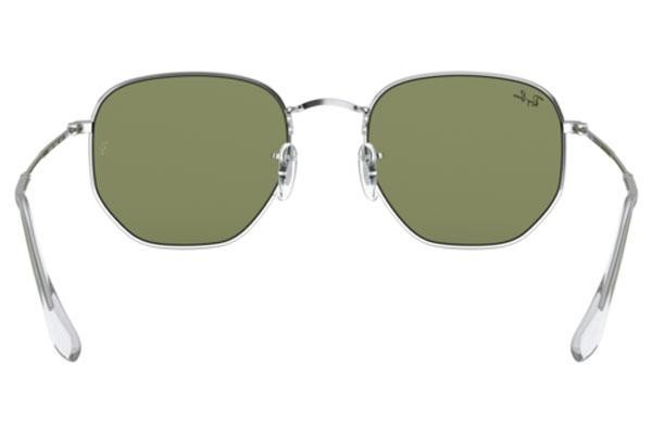 Okulary przeciwsłoneczne Ray-Ban Hexagonal RB3548 91984E Pilotki (Aviator) Srebrne