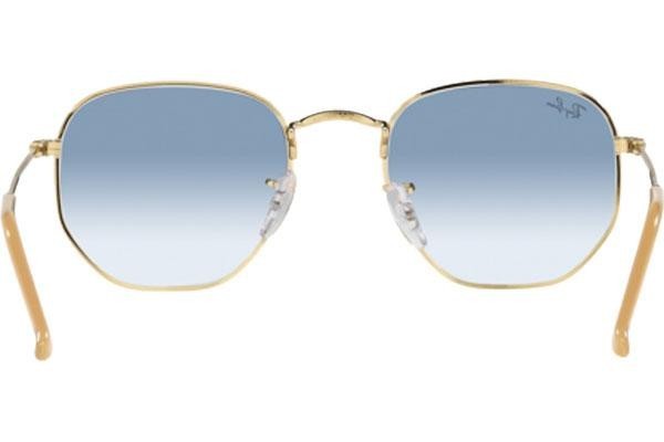 Okulary przeciwsłoneczne Ray-Ban Hexagonal RB3548 001/3F Pilotki (Aviator) Złote