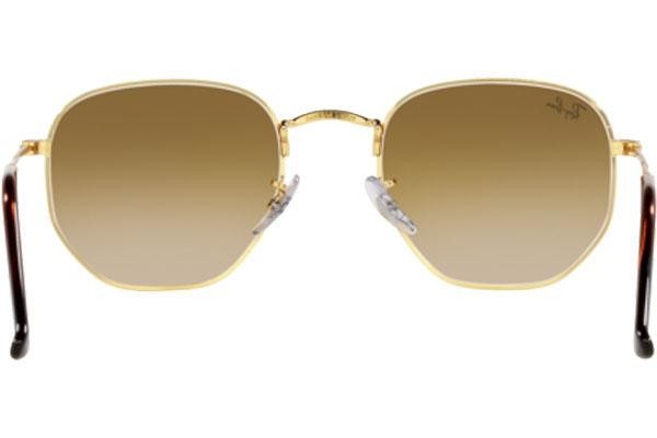 Okulary przeciwsłoneczne Ray-Ban Hexagonal RB3548 001/51 Pilotki (Aviator) Złote