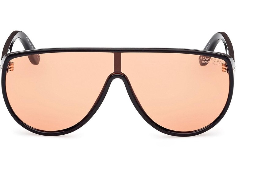 Okulary przeciwsłoneczne Tom Ford Achilles FT1182 05E Pojedyncze | Shield Czarne