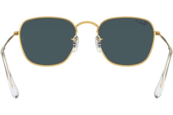 Okulary przeciwsłoneczne Ray-Ban Frank RB3857 9196S2 Polarized Kwadratowe Złote