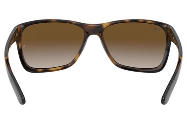 Okulary przeciwsłoneczne Ray-Ban RB4331 710/T5 Polarized Prostokątne Havana