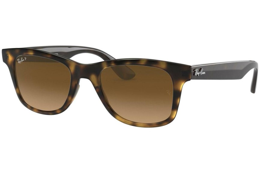 Zonnebril Ray-Ban RB4640 710/M2 Polarized Vierkant Havana