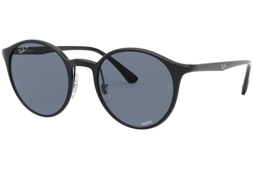 Okulary przeciwsłoneczne Ray-Ban Chromance Collection RB4336CH 601/BA Polarized Okrągłe Czarne