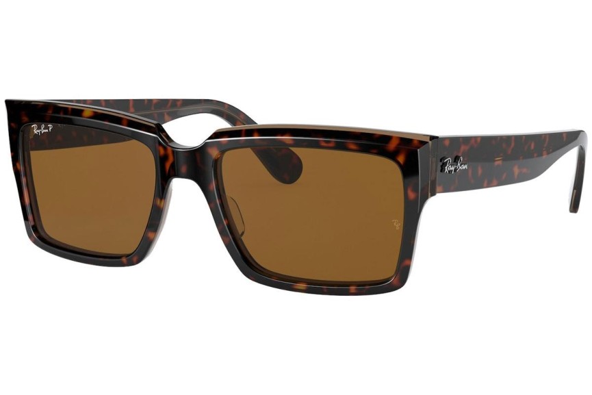 Okulary przeciwsłoneczne Ray-Ban Inverness RB2191 129257 Polarized Kwadratowe Havana