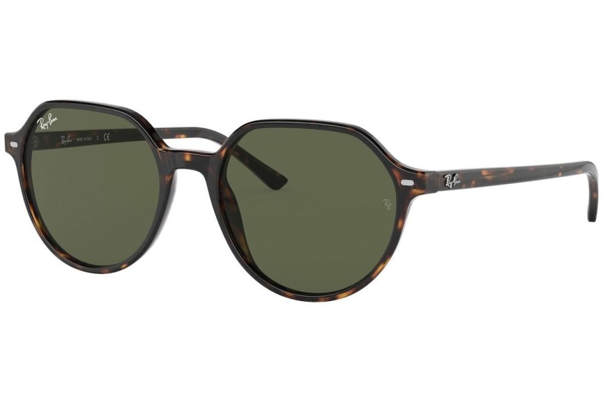 Okulary przeciwsłoneczne Ray-Ban Thalia RB2195 902/31 Okrągłe Havana