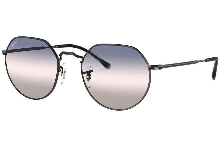 Okulary przeciwsłoneczne Ray-Ban Jack RB3565 002/GE Okrągłe Czarne
