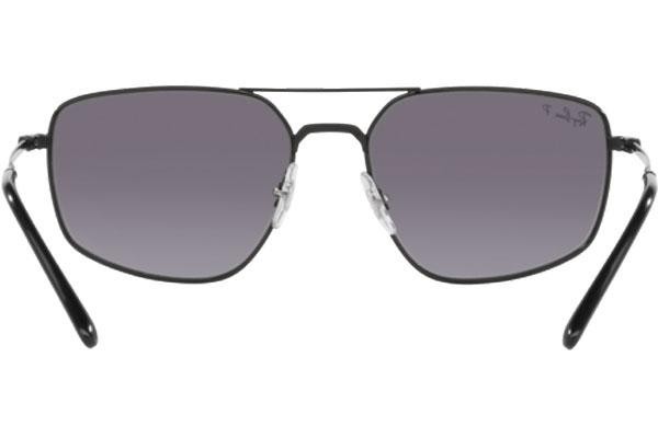 Okulary przeciwsłoneczne Ray-Ban RB3666 002/K3 Polarized Prostokątne Czarne