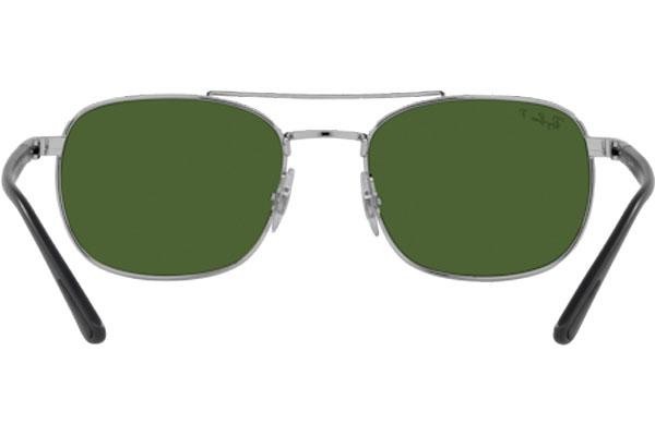 Okulary przeciwsłoneczne Ray-Ban Chromance Collection RB3670CH 003/P1 Polarized Kwadratowe Srebrne