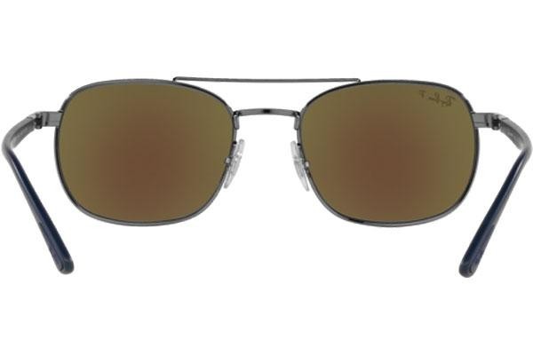 Okulary przeciwsłoneczne Ray-Ban Chromance Collection RB3670CH 004/4L Polarized Kwadratowe Szare