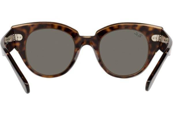 Okulary przeciwsłoneczne Ray-Ban Roundabout RB2192 1292B1 Okrągłe Havana