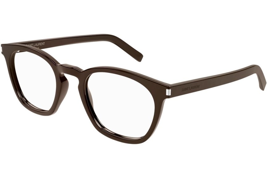 Okulary korekcyjne Saint Laurent SL28 OPT 009 Okrągłe Brązowe