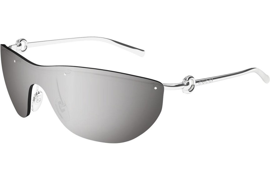 Okulary przeciwsłoneczne Gucci GG1700S 002 Pojedyncze | Shield Srebrne