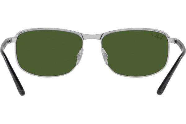 Okulary przeciwsłoneczne Ray-Ban Chromance Collection RB3671CH 9144P1 Polarized Prostokątne Czarne