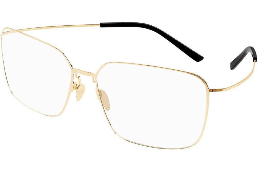 Okulary korekcyjne Balenciaga BB0351O 002 Prostokątne Złote