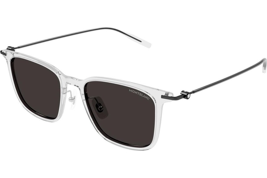Okulary przeciwsłoneczne Mont Blanc MB0354S 003 Kwadratowe Przezroczyste