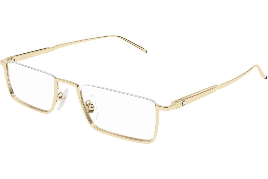 Okulary korekcyjne Mont Blanc MB0370O 001 Prostokątne Złote