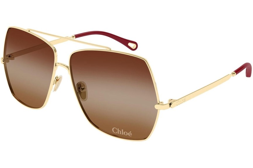 Слънчеви очила Chloe CH0278S 001 Квадратни Златна