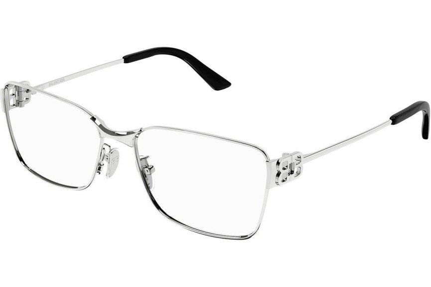 Okulary korekcyjne Balenciaga BB0375OA 003 Kwadratowe Srebrne